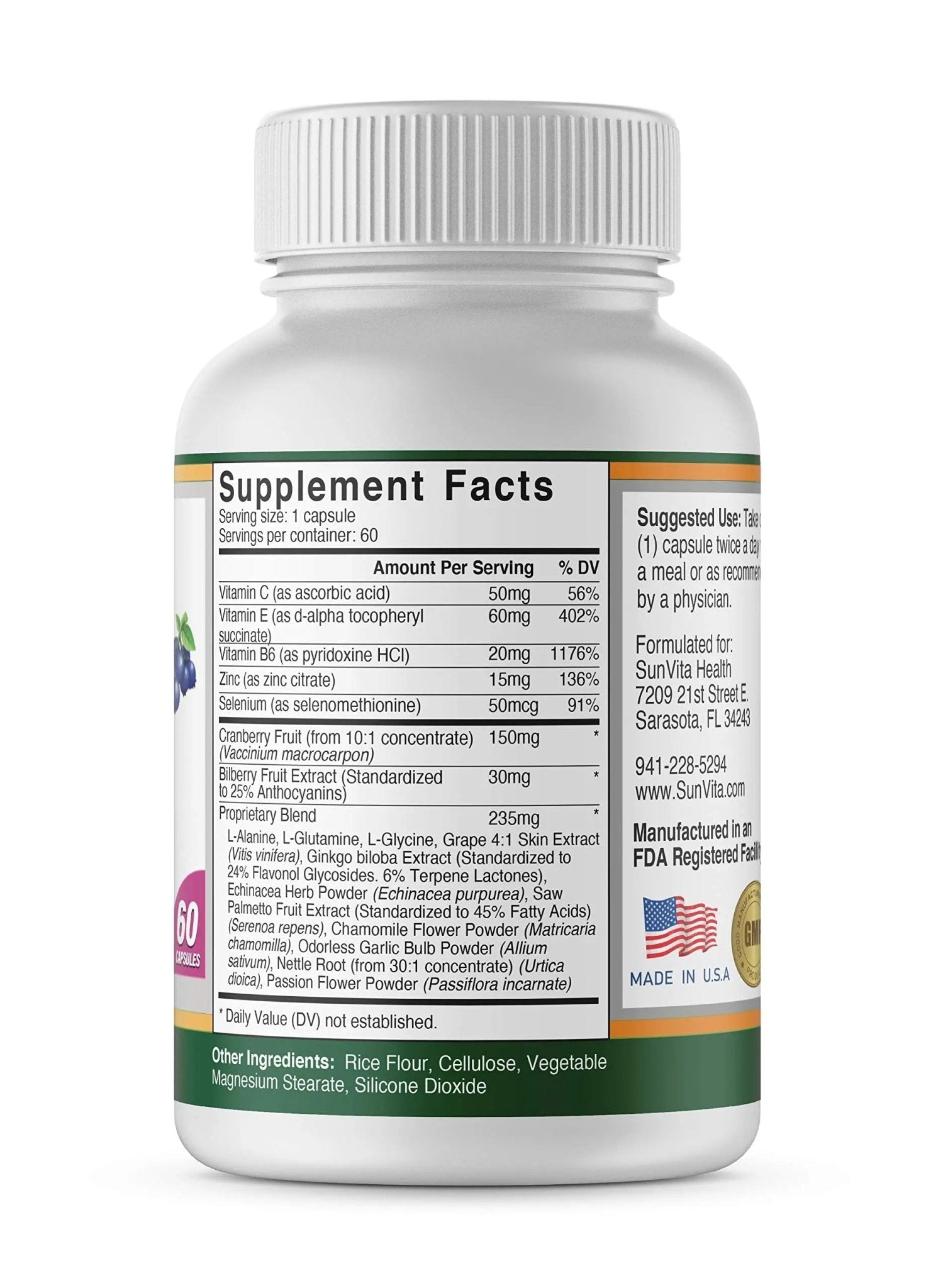 SunVita Health - Bladder Balance® - Bladder Control for Women • Bladder Issues Such as Urinary Frequency, Urgency and Urinary Tract Issues! - PrimeBioHealth - canada supplements
