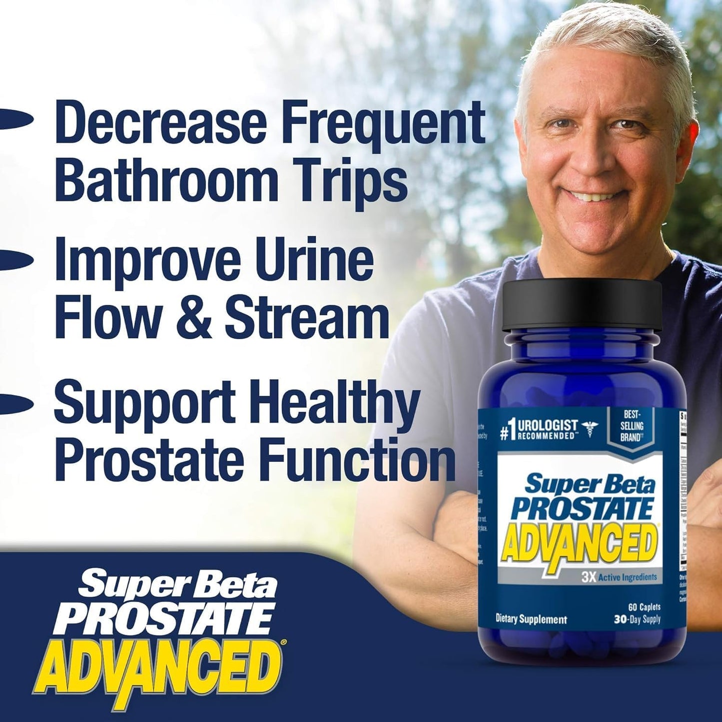 SUPER BETA PROSTATE Advanced – Promote Sleep, Support Bladder Emptying. Prostate Support Supplement for Men's Health with Beta Sitosterol - PrimeBioHealth - canada supplements