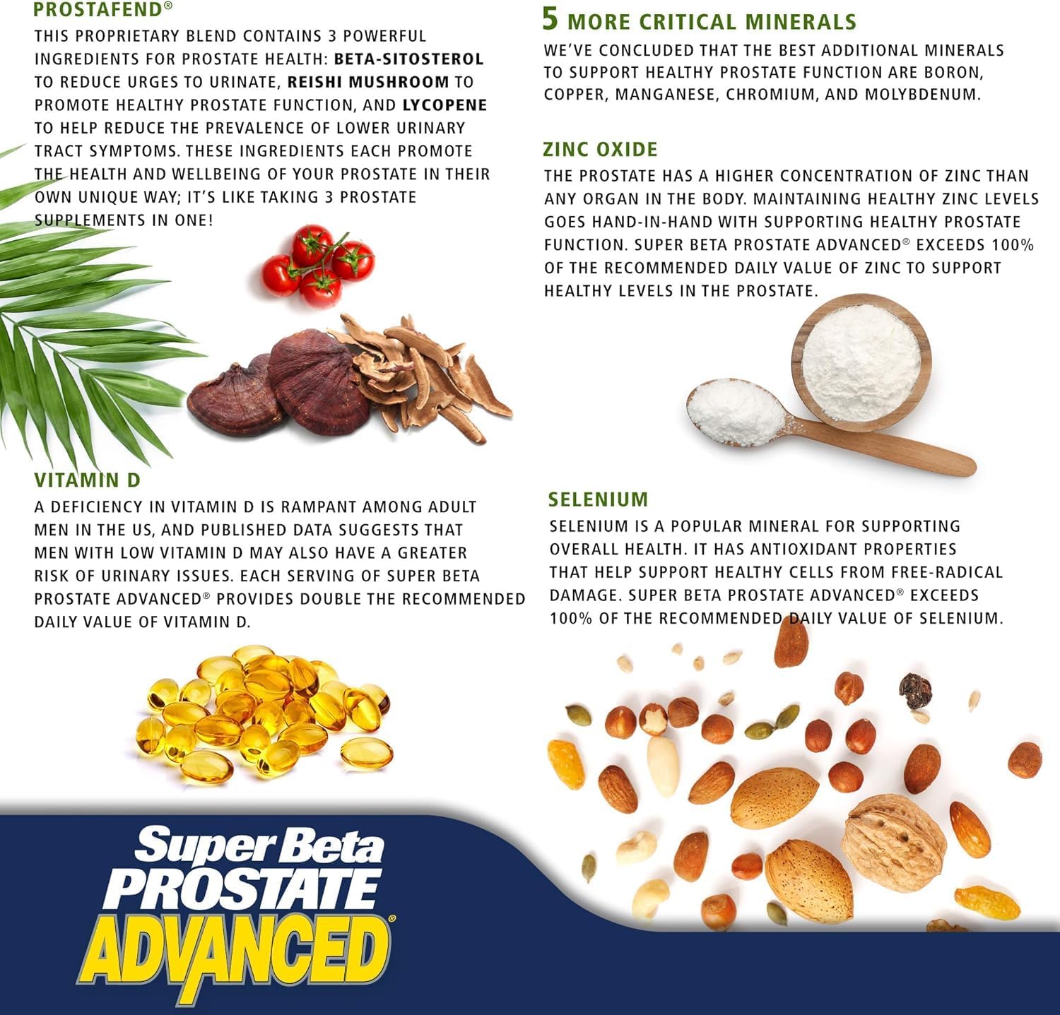 SUPER BETA PROSTATE Advanced – Promote Sleep, Support Bladder Emptying. Prostate Support Supplement for Men's Health with Beta Sitosterol - PrimeBioHealth - canada supplements
