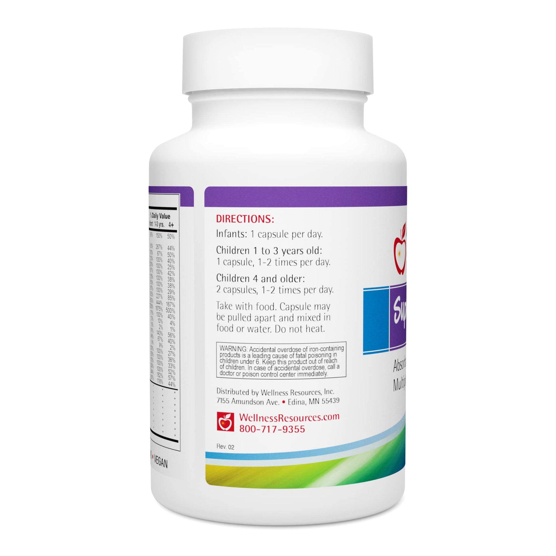 Super Mini-Multi - Children's Multivitamin Swallowable Capsules with Methyl Folate, Methyl B12 and Coenzyme B Vitamins for Growth - PrimeBioHealth - canada supplements