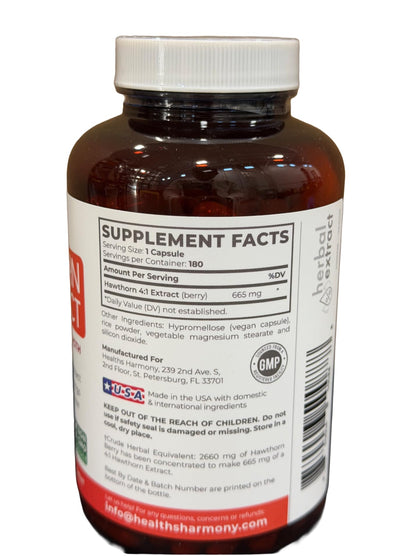 Super Potent Hawthorn Berry Extract Capsules - Hawthorn Berry Supplement Made from Extra Strength Concentrate to Support Heart and Digestive Health - Vegan Non-GMO & Gluten Free (4 Month Supply) - PrimeBioHealth - canada supplements