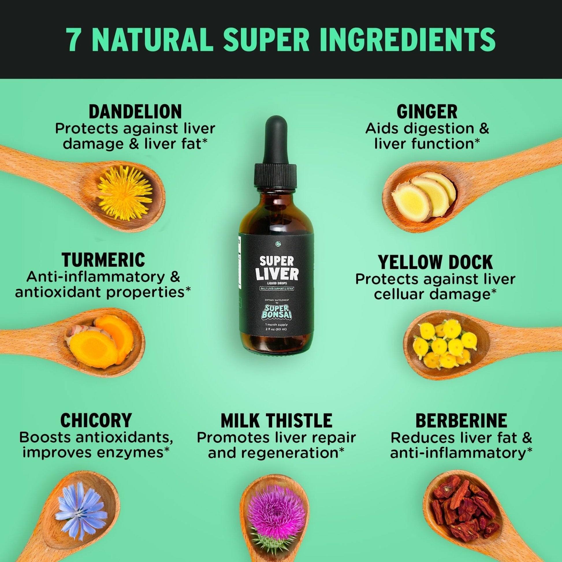 SuperBonsai Super Liver Support with Milk Thistle - All Natural Liver Cleanse Detox & Repair Aid - Doctor-Formulated Liver Supplement - PrimeBioHealth - canada supplements