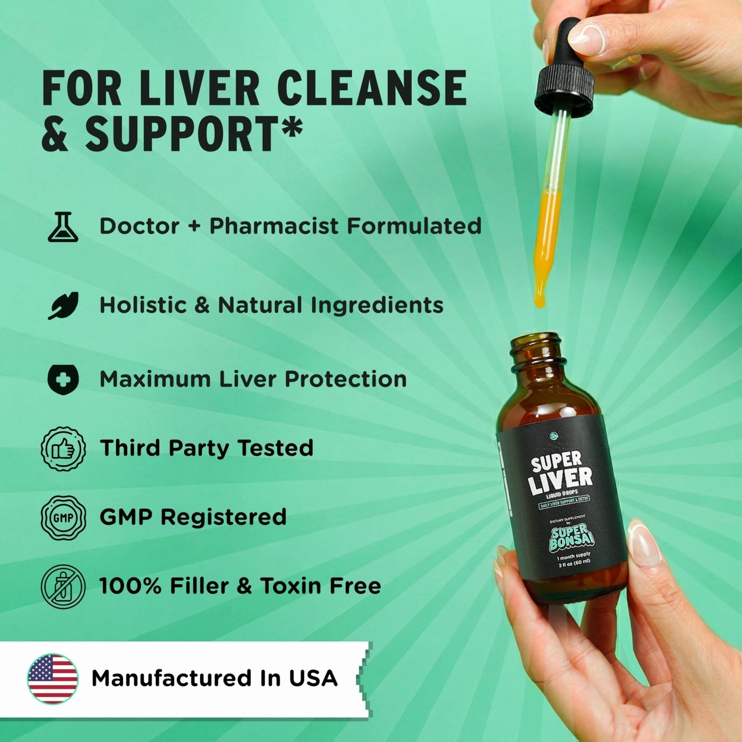SuperBonsai Super Liver Support with Milk Thistle - All Natural Liver Cleanse Detox & Repair Aid - Doctor-Formulated Liver Supplement - PrimeBioHealth - canada supplements