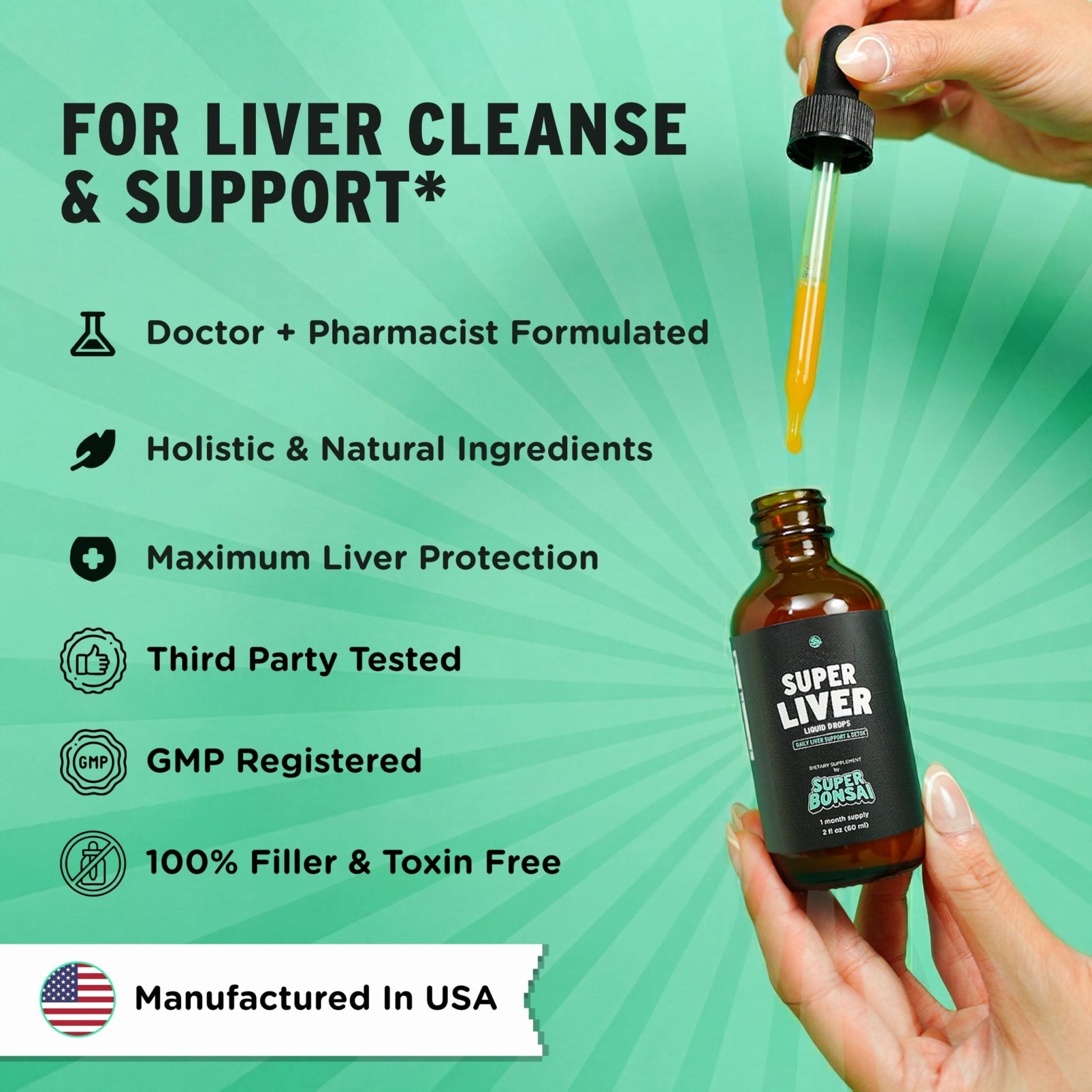 SuperBonsai Super Liver Support with Milk Thistle - All Natural Liver Cleanse Detox & Repair Aid - Doctor-Formulated Liver Supplement - PrimeBioHealth - canada supplements