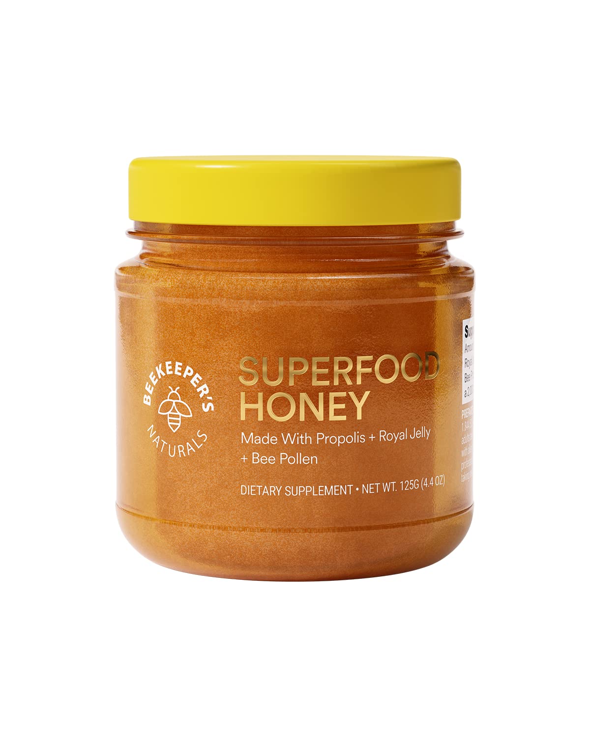 Superfood Honey by Beekeeper's Naturals - Bee Pollen, Royal Jelly, Propolis, Honey - Natural Energy, Immune Support - PrimeBioHealth - canada supplements