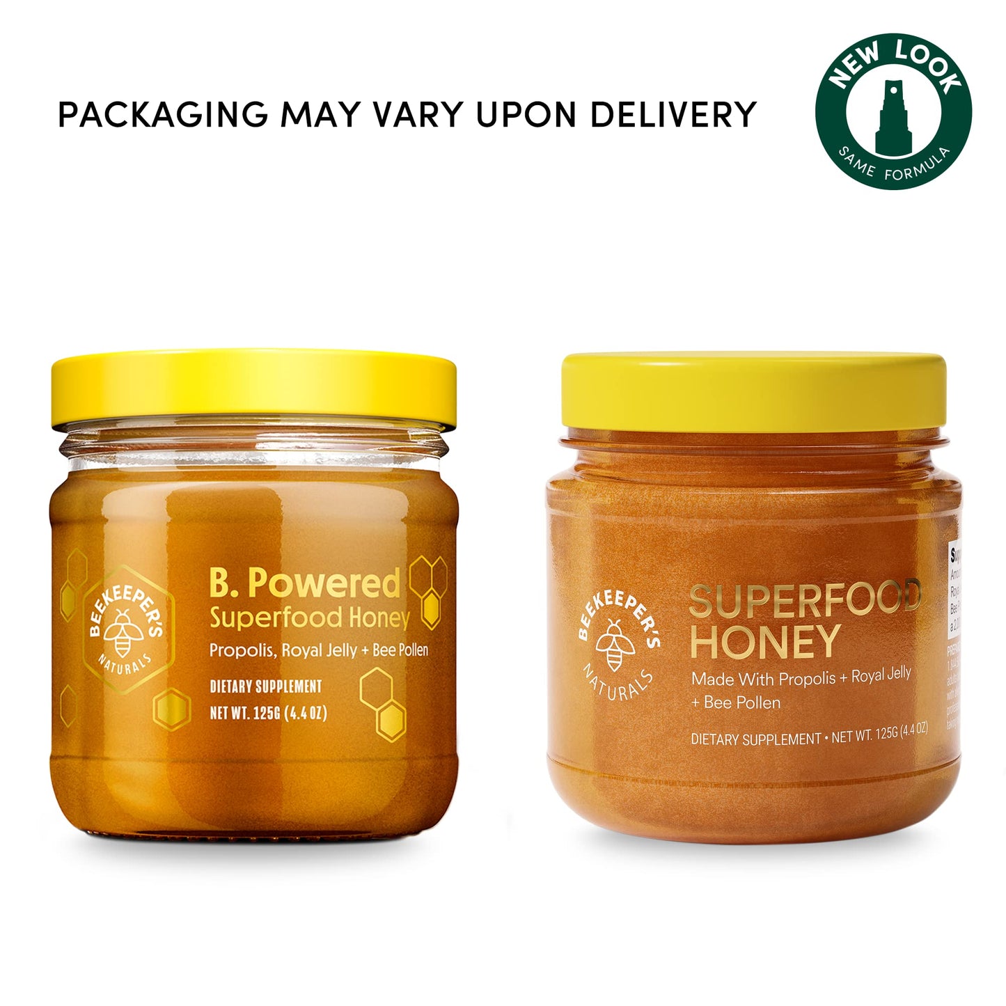Superfood Honey by Beekeeper's Naturals - Bee Pollen, Royal Jelly, Propolis, Honey - Natural Energy, Immune Support - PrimeBioHealth - canada supplements