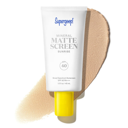 Supergoop! Mineral Mattescreen (SPF 40) - 45 mL - Mineral, Oil-Free Broad Spectrum Sunscreen - Smooths Skin’s Appearance - PrimeBioHealth - canada supplements
