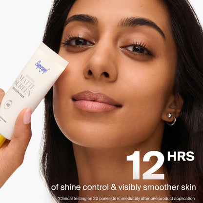 Supergoop! Mineral Mattescreen (SPF 40) - 45 mL - Mineral, Oil-Free Broad Spectrum Sunscreen - Smooths Skin’s Appearance - PrimeBioHealth - canada supplements