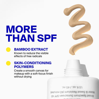 Supergoop! Mineral Mattescreen (SPF 40) - 45 mL - Mineral, Oil-Free Broad Spectrum Sunscreen - Smooths Skin’s Appearance - PrimeBioHealth - canada supplements