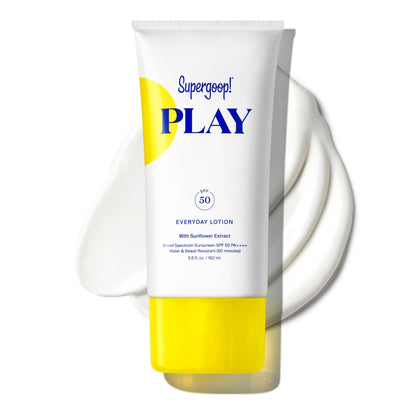 Supergoop! PLAY Everyday Lotion SPF 50 - Broad Spectrum Body & Face Sunscreen - Great for Active Days - Fast Absorbing - PrimeBioHealth - canada supplements