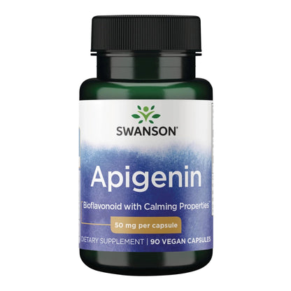 Swanson Apigenin – Sleep and Relaxation Supplement – Natural Support – 90 Caps, 50 mg (Packaging may Vary) - PrimeBioHealth - canada supplements
