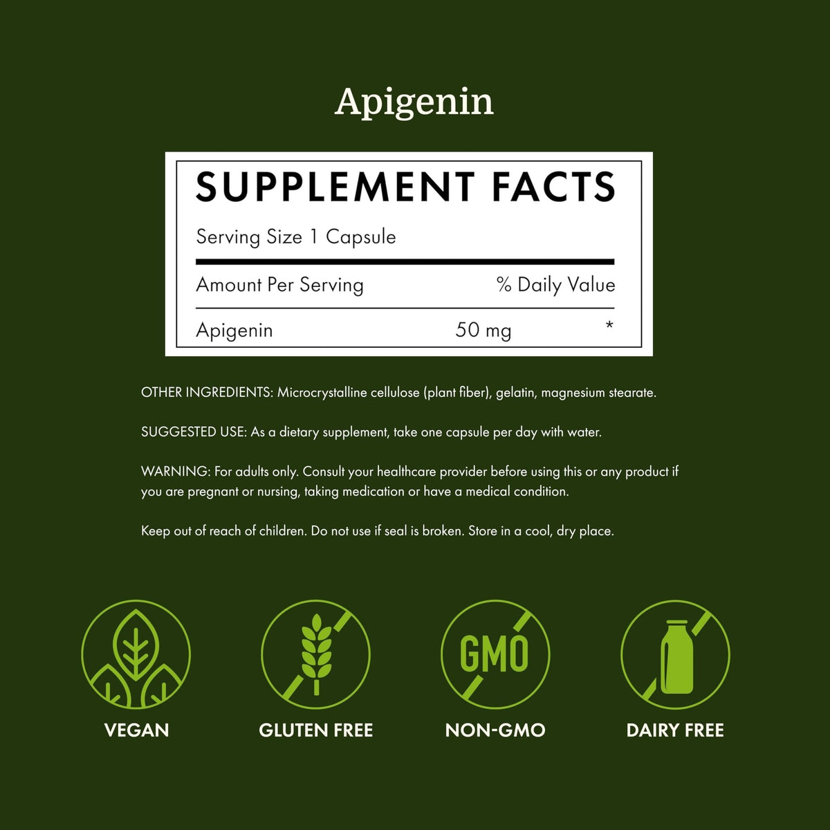 Swanson Apigenin – Sleep and Relaxation Supplement – Natural Support – 90 Caps, 50 mg (Packaging may Vary) - PrimeBioHealth - canada supplements