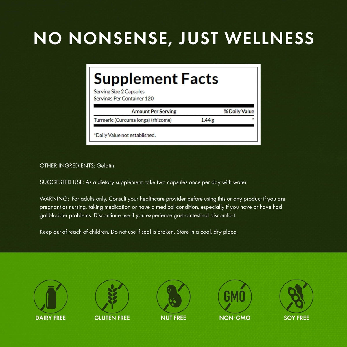 Swanson Full Spectrum Turmeric Curcumin Joint, Liver, and Digestive Support Supplement for Active Adults - Non-GMO - PrimeBioHealth - canada supplements