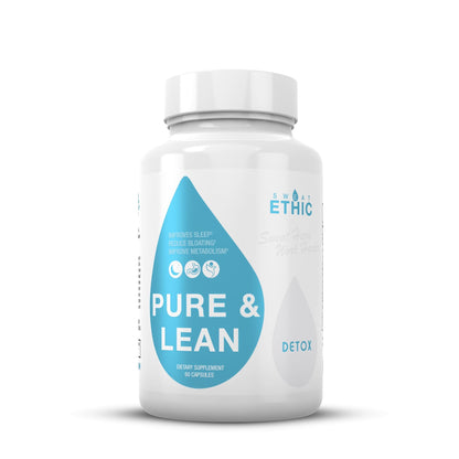 Sweat Ethic Pure & Lean Detox, Natural Nighttime Support with GABA, 5 HTP, Melatonin, Probiotics & Herbal Extracts, Supports Evening Routine and Digestion, Dietary Supplement - PrimeBioHealth - canada supplements