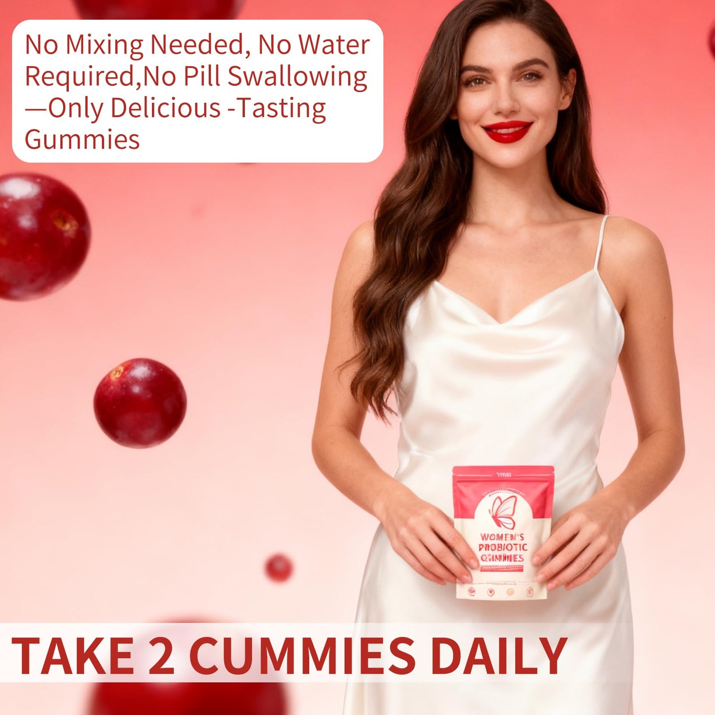 Taeci Vaginal Probiotic Gummies for Women – 5 Billion CFU with Prebiotic & Cranberry Extract – Supports pH Balance, Healthy Odor & Gut Health - PrimeBioHealth - canada supplements