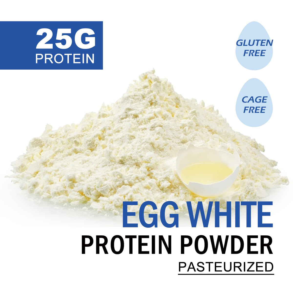 Talcufon Egg White Protein Powder 8 Oz Pasteurized No Additives, High Protein, Gluten-Free Ideal for Baking and Cooking, Unflavored 227G - PrimeBioHealth - canada supplements