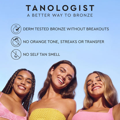 Tanologist Dark Self Tan Drops, Streak-Free Body & Face Tanning Drops, No Fake Tan Smell - PrimeBioHealth - canada supplements