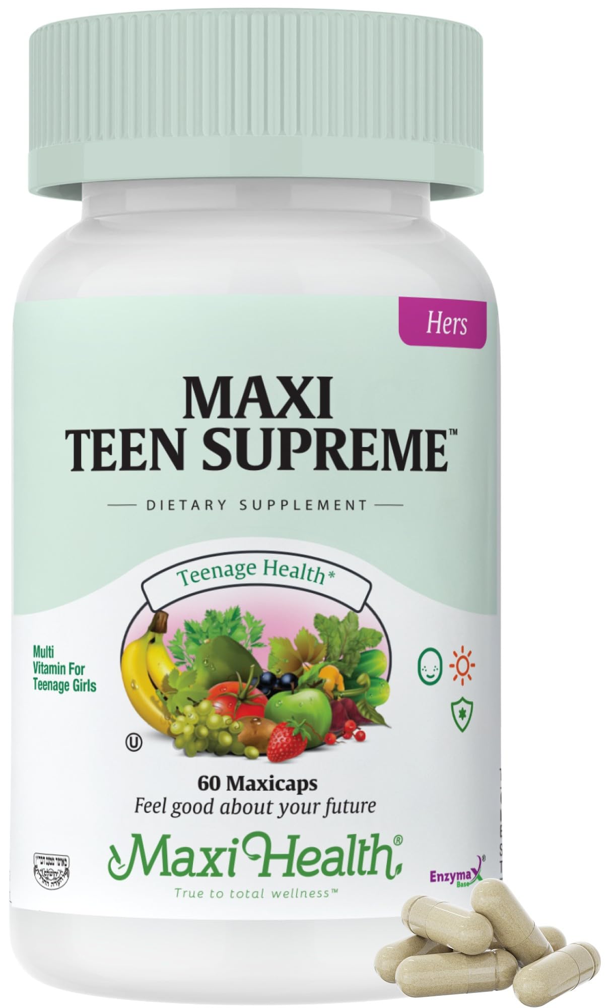 Teen Vitamins for Girls 12-17 - Teen Multivitamin Supreme with D3, Iron, Calcium, Biotin, Digestive Enzymes – Teenager Girl Multi Vitamins for Energy, - PrimeBioHealth - canada supplements