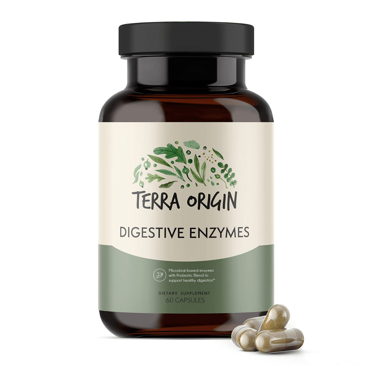 TERRA ORIGIN Digestive Enzymes with Probiotics & Prebiotics | 60 Capsules | Supports Digestive Gut Health | Non GMO, Gluten Free, - PrimeBioHealth - canada supplements