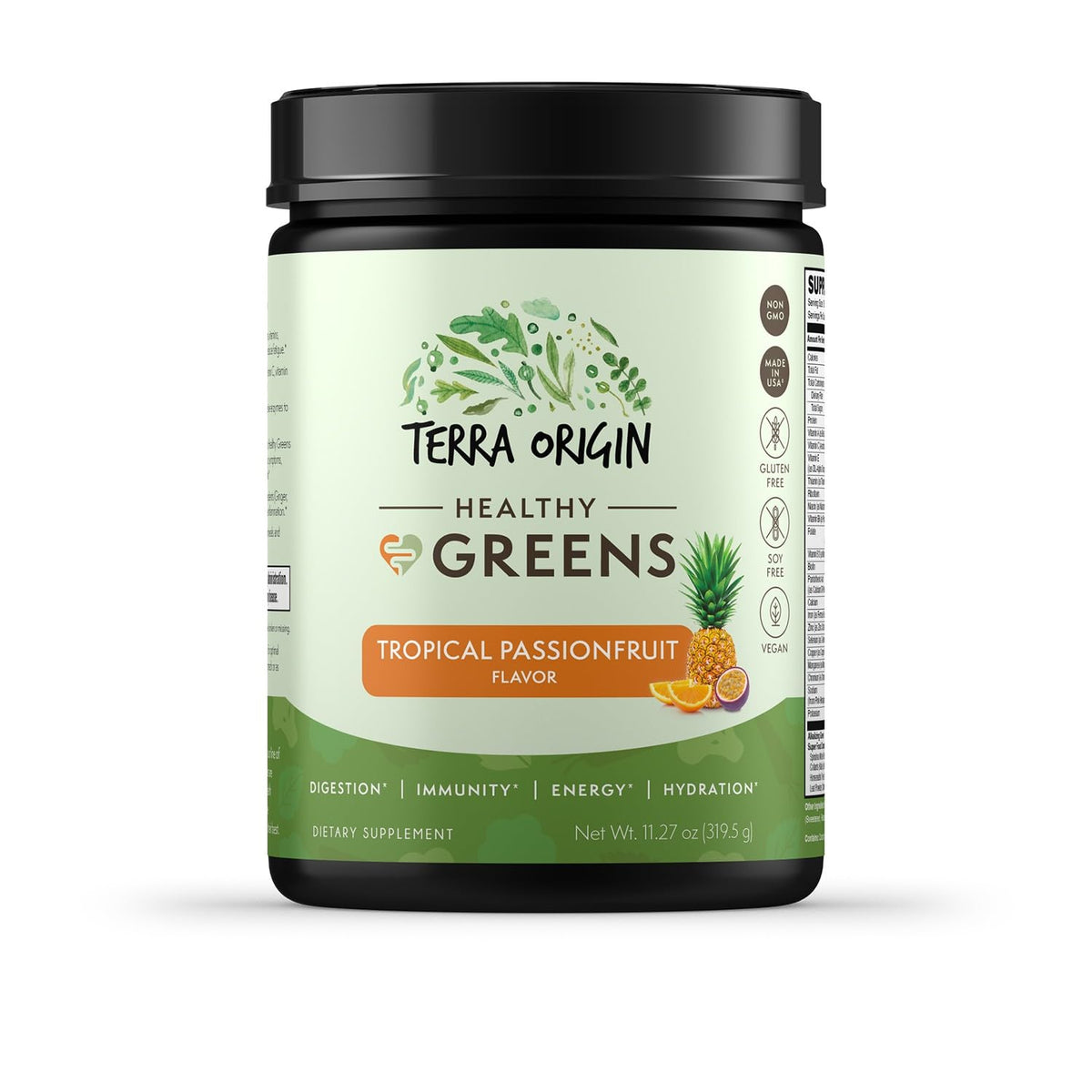 TERRA ORIGIN Healthy Greens Powder Supplement | Superfood Digestive Enzyme & Probiotic Blends | Immune, Gut, and Digestive Support for Women - PrimeBioHealth - canada supplements