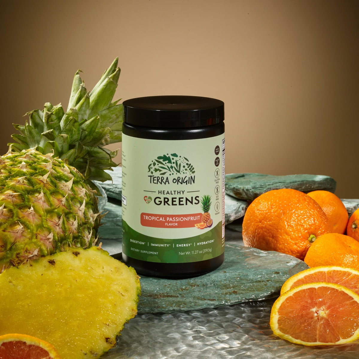 TERRA ORIGIN Healthy Greens Powder Supplement | Superfood Digestive Enzyme & Probiotic Blends | Immune, Gut, and Digestive Support for Women - PrimeBioHealth - canada supplements