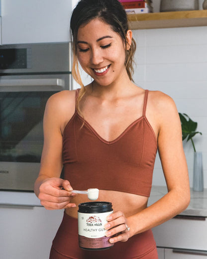 TERRA ORIGIN Healthy Gut Powder (Berry Flavor) |30-Servings with L-Glutamine, Zinc, Glucosamine, Slippery Elm Bark, Marshmallow Root and More! - PrimeBioHealth - canada supplements