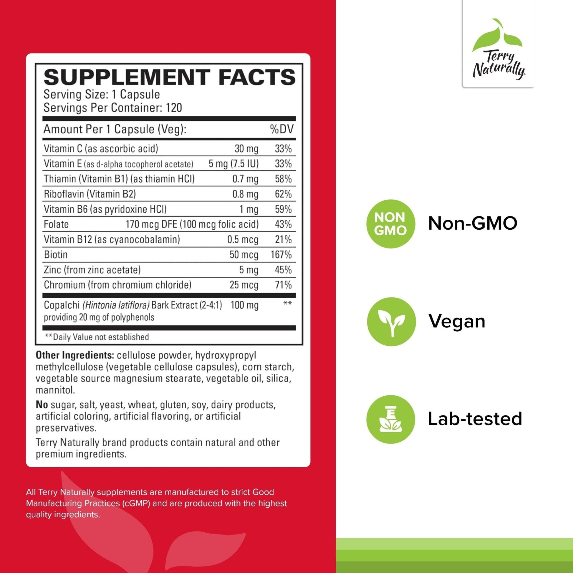 Terry Naturally Sucontral D - B-Complex & Folate Supplement - Carbohydrate Metabolism Support - Vitamin & Mineral Supplement with Zinc & Chromium - PrimeBioHealth - canada supplements
