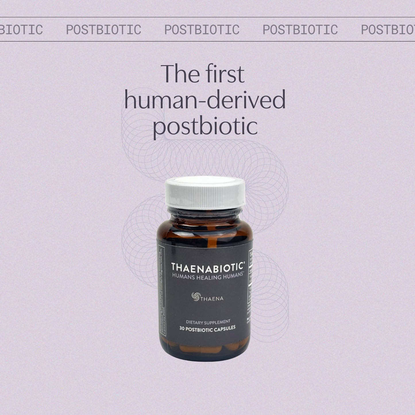 Thaena ThaenaBiotic Postbiotic - World's First Human-Derived Postbiotic Supplement - 30 Count - PrimeBioHealth - canada supplements