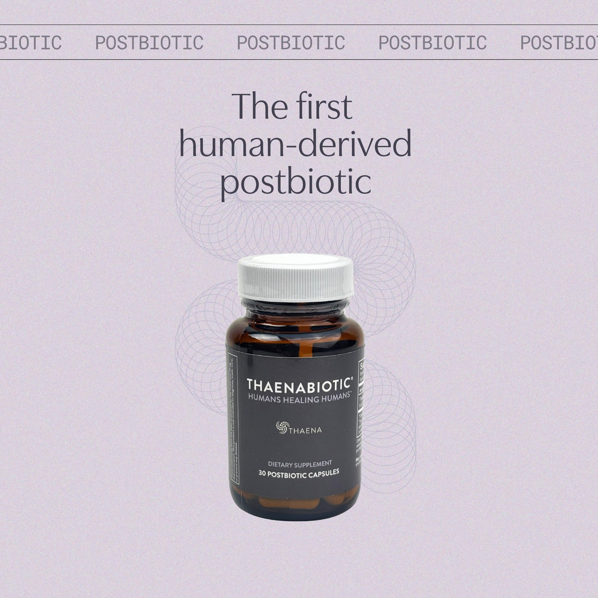 Thaena ThaenaBiotic Postbiotic - World's First Human-Derived Postbiotic Supplement - 30 Count - PrimeBioHealth - canada supplements