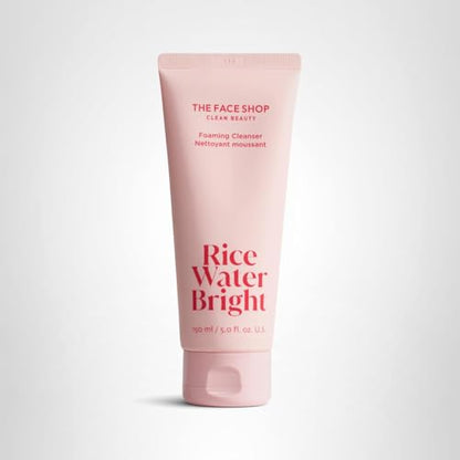 The Face Shop Rice Water Bright Foaming Facial Cleanser with Ceramide, Gentle Face Wash for Hydrating & Moisturizing, - PrimeBioHealth - canada supplements