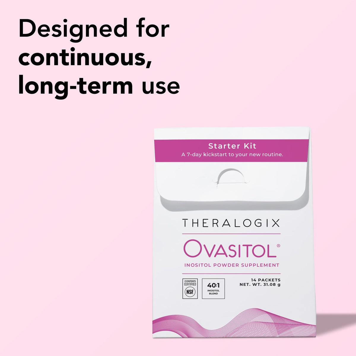 Theralogix Ovasitol Inositol Powder – 7-Day Starter Kit | Premium Inositol Supplement for Women | 40:1 Ratio Myo & D-Chiro Inositol - PrimeBioHealth - canada supplements