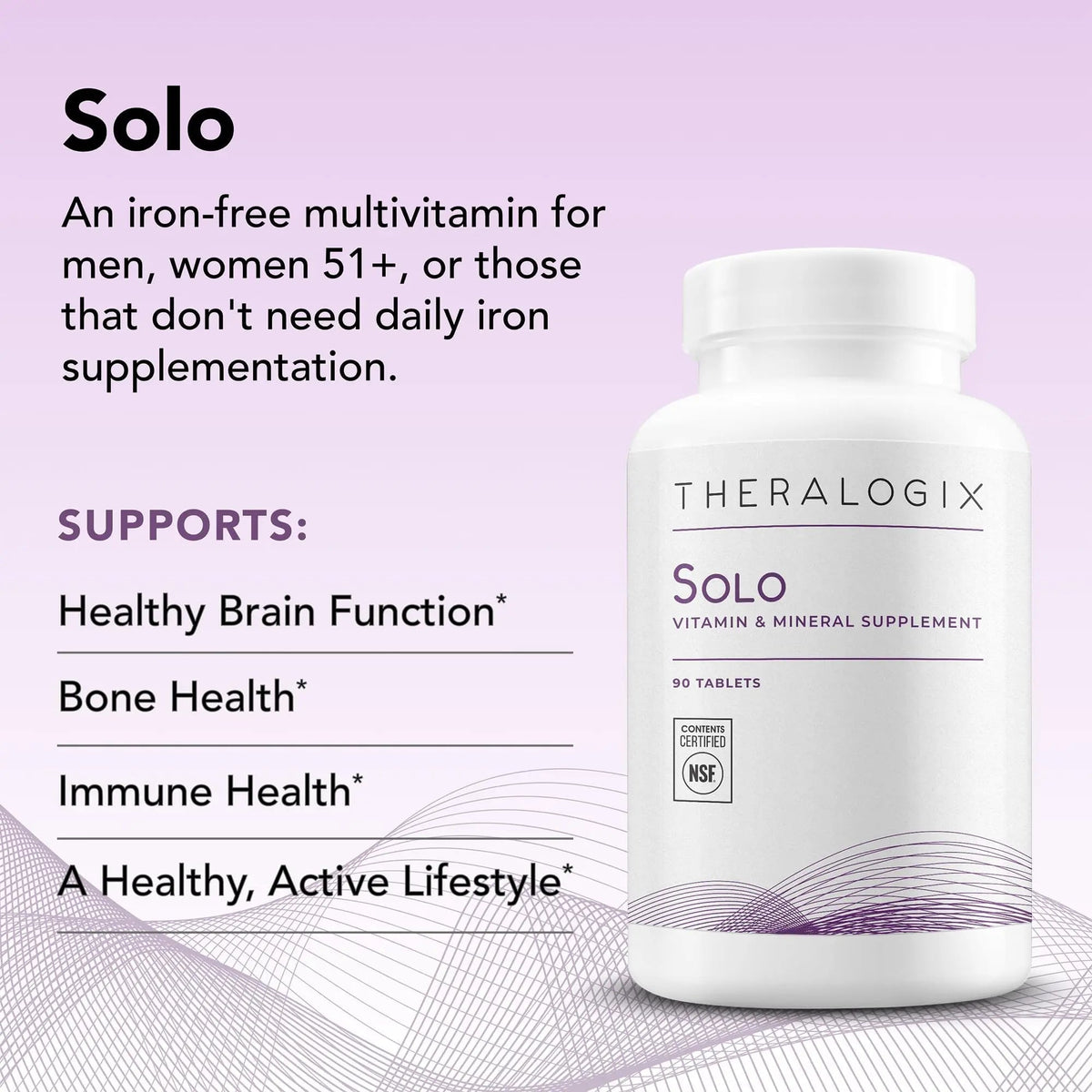 Theralogix Solo Multivitamin & Multimineral Supplement Without Iron - 90-Day Supply - Iron-Free Multivitamin - PrimeBioHealth - canada supplements