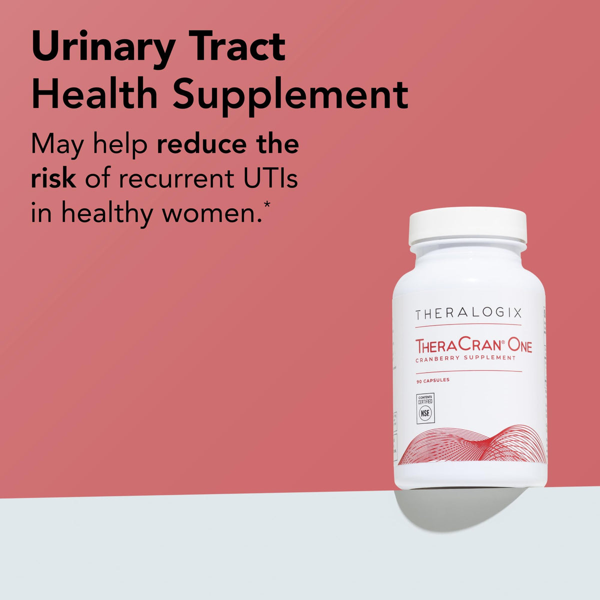 Theralogix TheraCran One Cranberry Capsules - 90-Day Supply - Supplement for Men & Women - to Support Urinary Tract Health* - 36mg Soluble PACs per Capsule - PrimeBioHealth - canada supplements