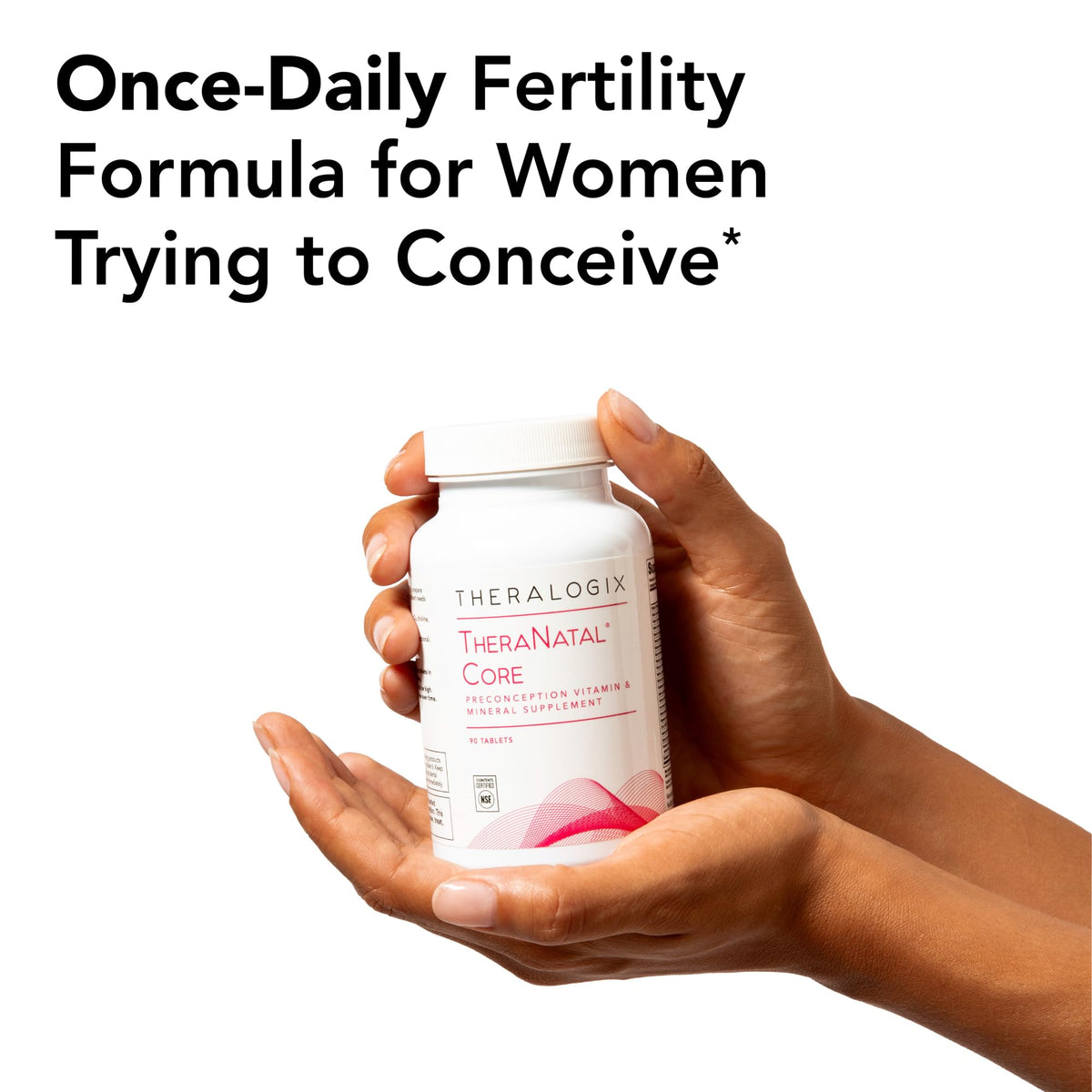 Theralogix TheraNatal Core Preconception Vitamin Supplement - 90-Day Supply - Prenatal Vitamins & Fertility Supplement for Women with Folate, Vitamin D3 - PrimeBioHealth - canada supplements