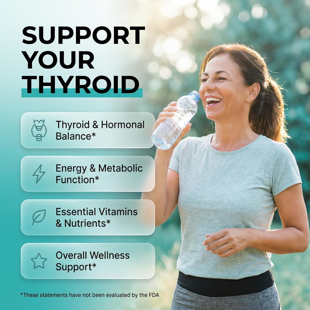 ThyroGlow Thyroid Support Gummies Selenium Iodine KSM 66 Ashwagandha L Tyrosine Vitamin D, C, B12, B6 Turmeric Blueberry Holy - PrimeBioHealth - canada supplements