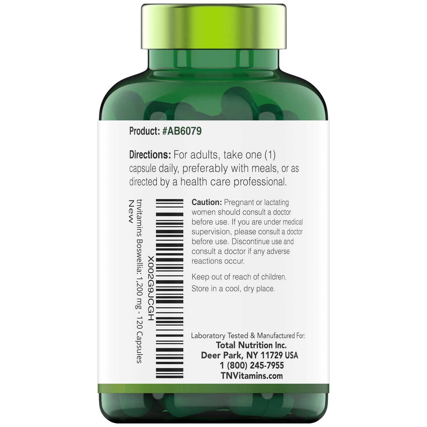 tnvitamins Boswellia Extract Capsules, 120 Count | 1,200 mg Per Capsule | 65% Boswellic Acids + 10:1 Concentrated Extract | Boswellia Serrata - PrimeBioHealth - canada supplements