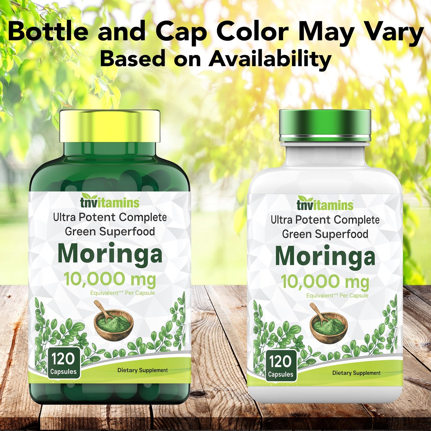 tnvitamins Moringa Capsules 10,000 mg - 120 Capsules | High Potency Moringa Leaf Extract Superfood Supplement for Energy - PrimeBioHealth - canada supplements