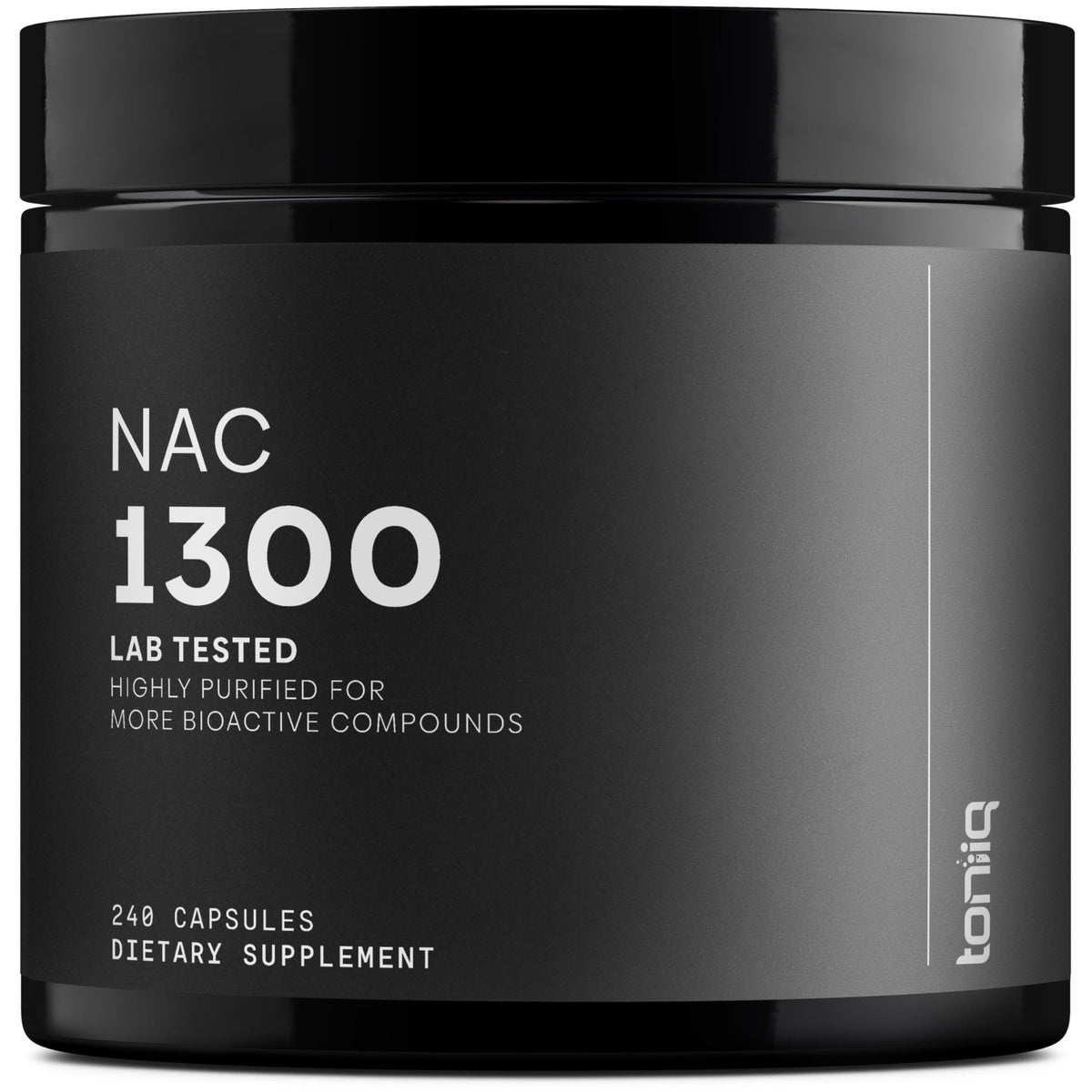 Toniiq 1300mg NAC - 4 Month Supply - Min. 98%+ Tested Purity - Ultra High Strength Bioavailable NAC Cysteine Supplement - 240 Vegetarian N Acetyl Cysteine - PrimeBioHealth - canada supplements
