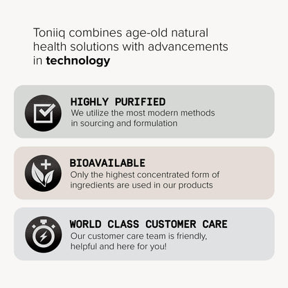 Toniiq 1300mg NAC - 4 Month Supply - Min. 98%+ Tested Purity - Ultra High Strength Bioavailable NAC Cysteine Supplement - 240 Vegetarian N Acetyl Cysteine - PrimeBioHealth - canada supplements