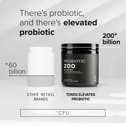 Toniiq 200 Billion CFU Probiotic Supplement 30 Verified Third-Party Tested Strains - Fully Shelf-Stable Probiotics Formula - PrimeBioHealth - canada supplements