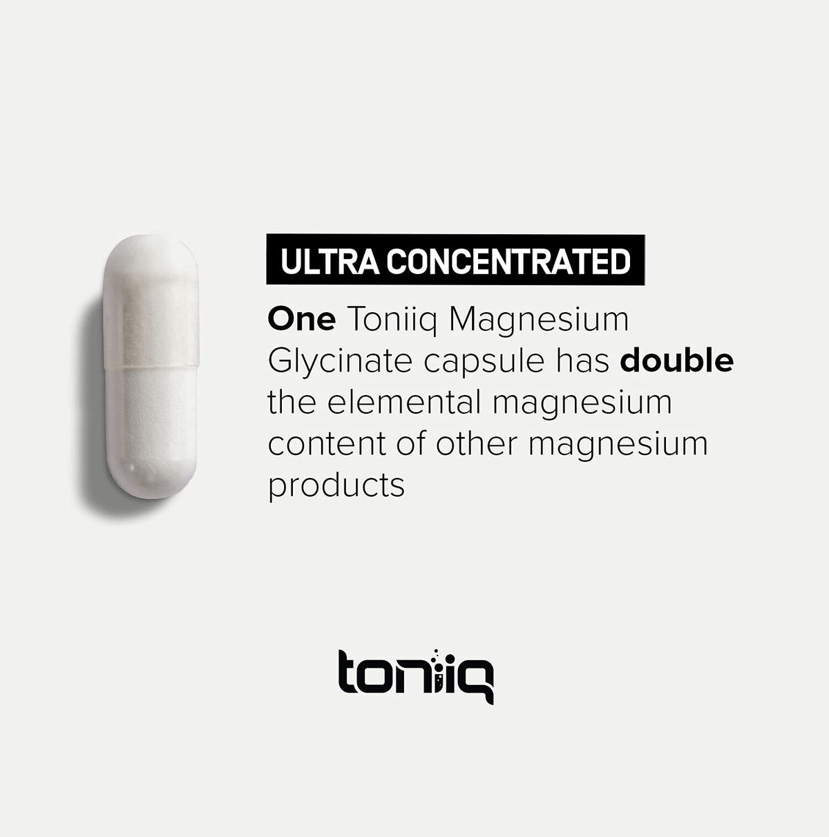 Toniiq 3,000mg Ultra High Strength Magnesium Glycinate - 20% Purified to Contain 600mg of Elemental Magnesium - Chelated and Bioavailable Magnesium - PrimeBioHealth - canada supplements