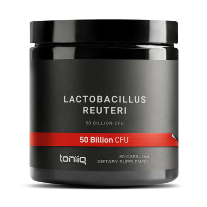 Toniiq 50 Billion CFU Lactobacillus Reuteri Probiotic 50mg per Serving - L Reuteri Probiotics - Highest CFU Count Lactobacillus Reuteri Probiotic - 60 Vegetarian Capsules - 60 Servings - PrimeBioHealth - canada supplements