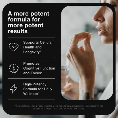 Toniiq Liposomal NAD+ and Resveratrol Supplement - 1500mg Ultra High Strength NAD Supplement - Clinically Studied Ingredients with Patented RiaGev-WS - PrimeBioHealth - canada supplements