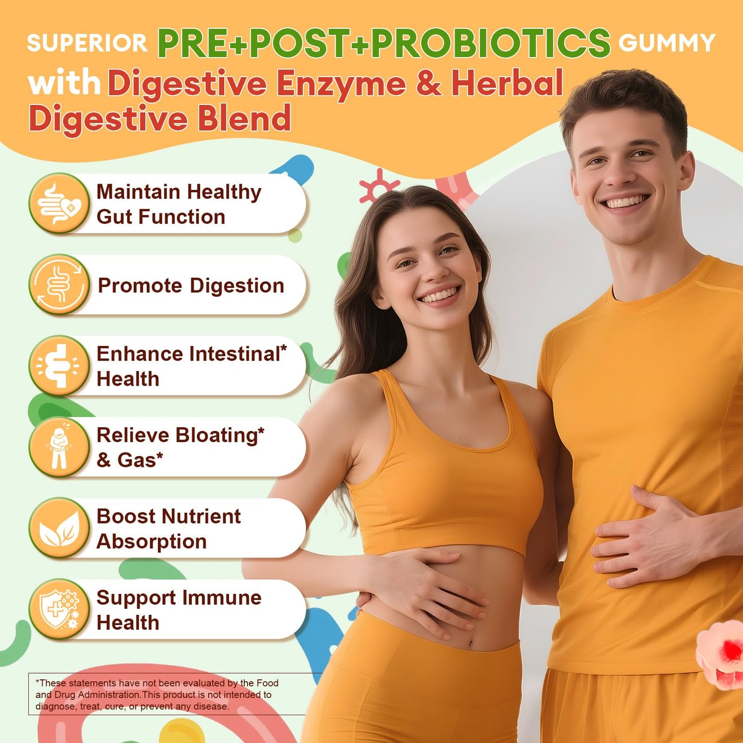 Totaria Sugar Free 5-in-1 Probiotic Prebiotic Postbiotic Gummy, 36 Strains Probiotics for Women Men with Digestive Enzymes, Peppermint, Complete Immune, - PrimeBioHealth - canada supplements