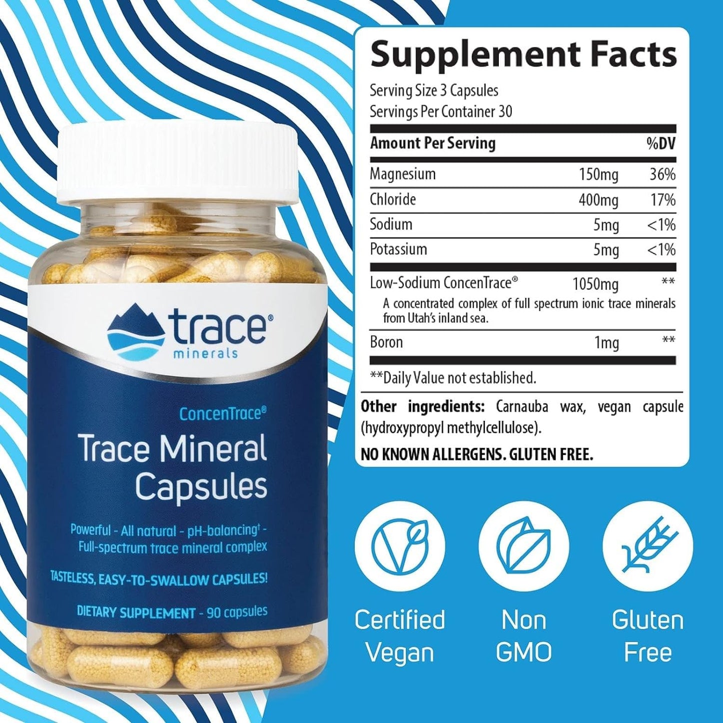 Trace Minerals ConcenTrace Trace Mineral Capsules - ConcenTrace Capsules for Overall Health - Bone Strength, Muscle Recovery & Energy Support - PrimeBioHealth - canada supplements