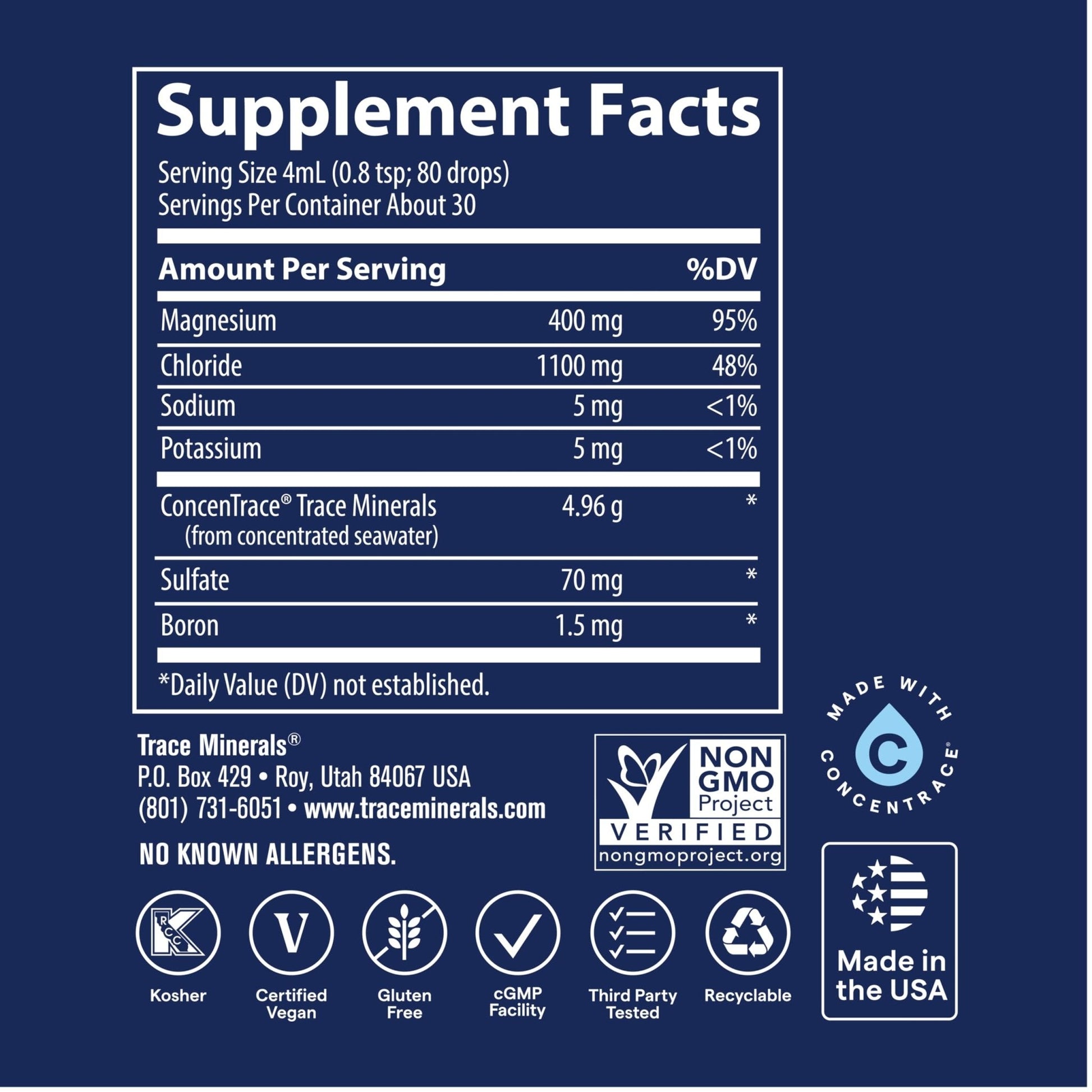 Trace Minerals Ionic Magnesium - Liquid Ionic Magnesium to Support Immune, Brain & Heart Health - Supplement to Aid Energy & Vitality - PrimeBioHealth - canada supplements