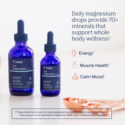 Trace Minerals Ionic Magnesium - Liquid Ionic Magnesium to Support Immune, Brain & Heart Health - Supplement to Aid Energy & Vitality - PrimeBioHealth - canada supplements