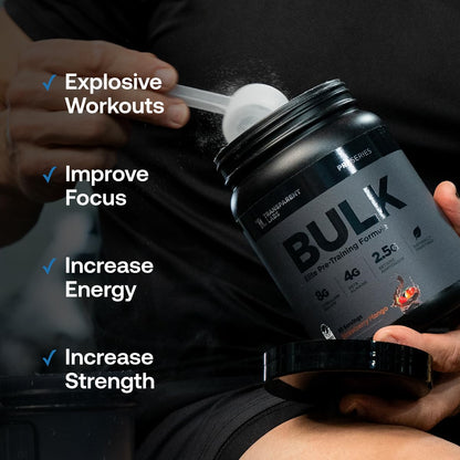 Transparent Labs Bulk Black Pre Workout - Clinically Dosed, Sugar Free Preworkout for Men and Women with Beta Alanine Powder, Citrulline Malate - PrimeBioHealth - canada supplements