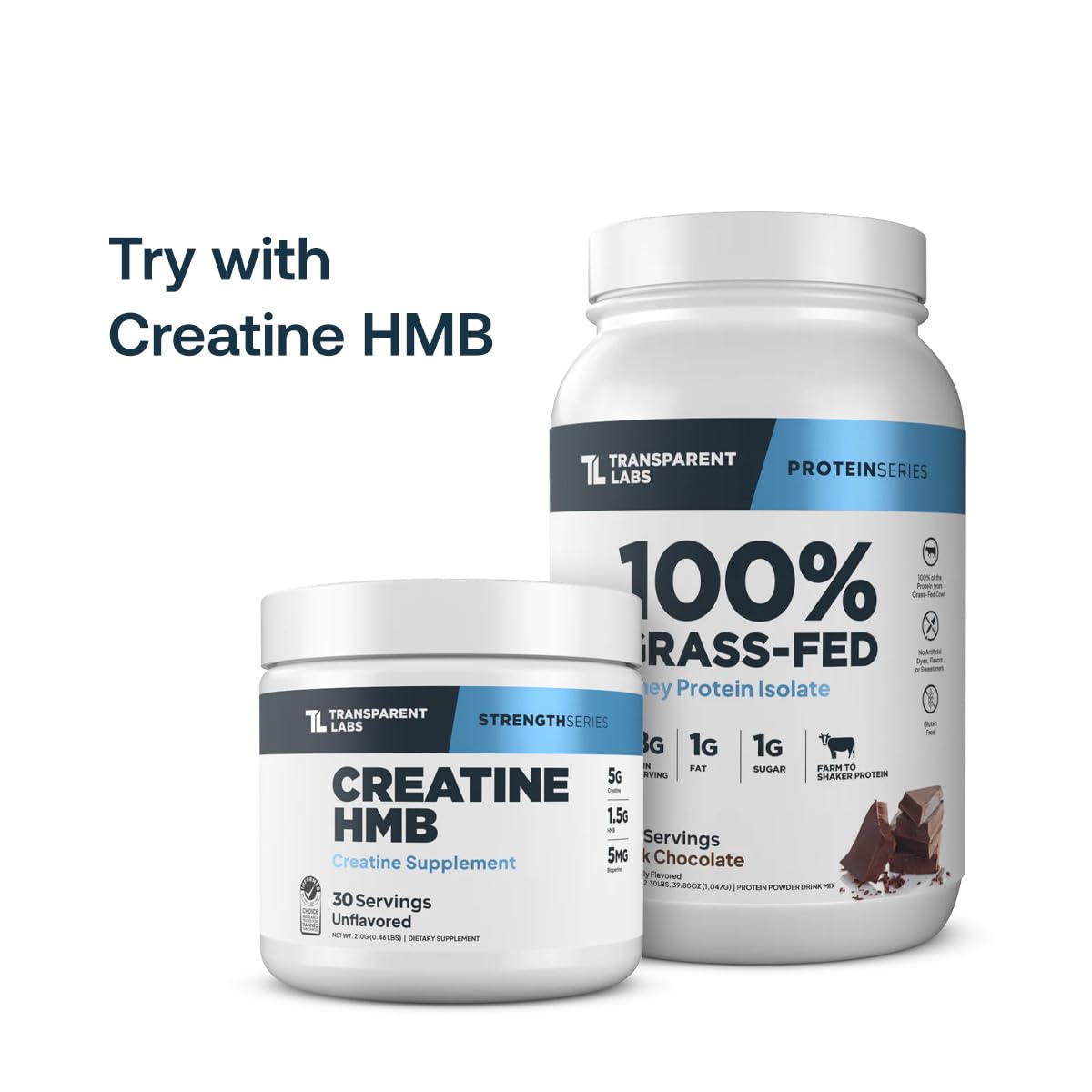 Transparent Labs Grass-Fed Whey Protein Isolate - Natural Flavor, Gluten Free Whey Protein Powder w/ 28g of Protein per Serving - PrimeBioHealth - canada supplements