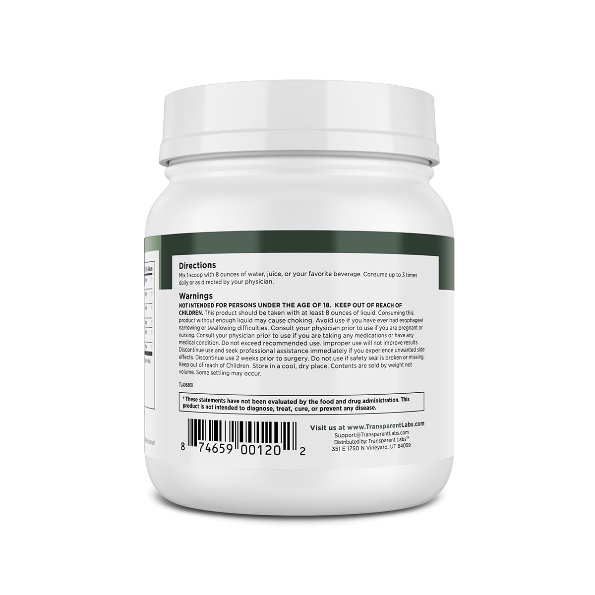Transparent Labs Prebiotic Greens - Superfood Powder & Antioxidants Supplement with Organic Spirulina, Chloerra, Acacia, & Green Banana Powder - 30 Servings, Unflavored - PrimeBioHealth - canada supplements